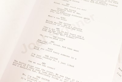 Lot 122 - DOCTOR WHO - THE ANGELS TAKE MANHATTAN (2012) - ORIGINAL PRODUCTION SCRIPT