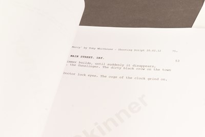 Lot 138 - DOCTOR WHO - A TOWN CALLED MERCY (2012) - ORIGINAL PRODUCTION SCRIPTS
