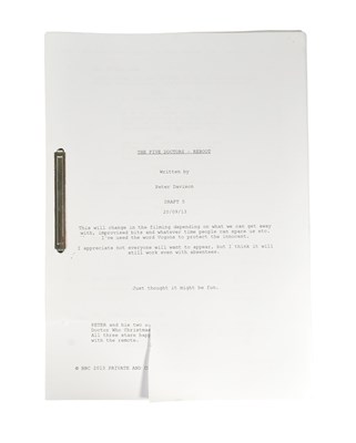 Lot 192 - DOCTOR WHO - THE FIVE(ISH) DOCTORS REBOOT (2013) - ORIGINAL PRODUCTION ITEMS