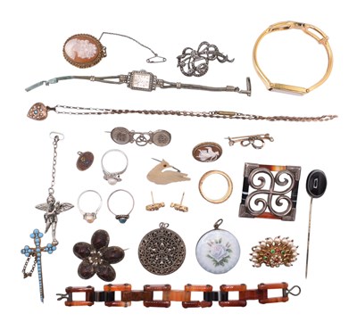 Lot 162 - COLLECTION OF ANTIQUE & MODERN JEWELLERY & WATCHES