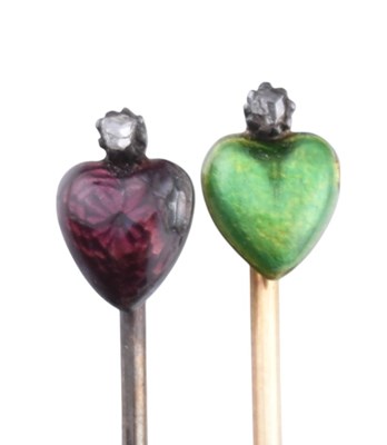 Lot 9 - PAIR OF EARLY 20TH CENTURY CHILD & CHILD HEART LAPEL PINS