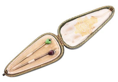 Lot 9 - PAIR OF EARLY 20TH CENTURY CHILD & CHILD HEART LAPEL PINS