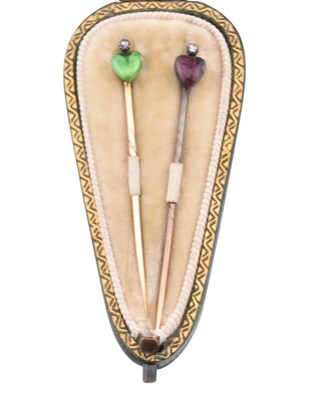 Lot 9 - PAIR OF EARLY 20TH CENTURY CHILD & CHILD HEART LAPEL PINS