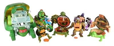Lot 777 - NINJA TURTLES - ASSORTED VINTAGE NINJA TURTLES PLAYSETS