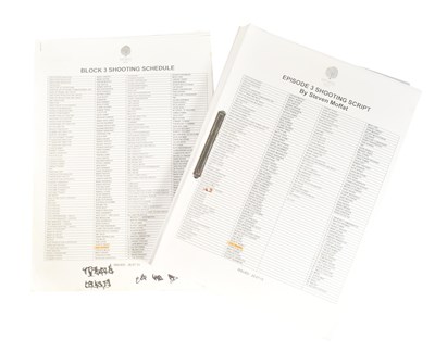 Lot 155 - SHERLOCK (BBC TV SERIES) - ORIGINAL SHOOTING SCRIPT
