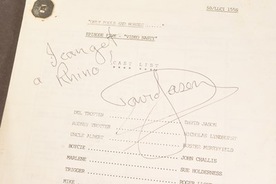 Lot 20 - ONLY FOOLS & HORSES - VIDEO NASTY (1986 S5) - ORIGINAL SCRIPT