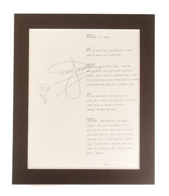 Lot 47 - ONLY FOOLS & HORSES - MULTI-SIGNED SCRIPT PAGE - TO HULL AND BACK