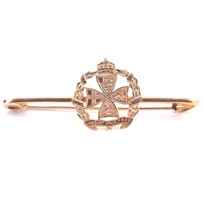 Lot 167 - 9CT GOLD SWEETHEART BROOCH PIN