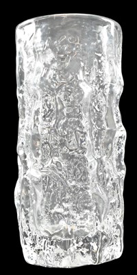 Lot 222 - GEOFFREY BAXTER FOR WHITEFRIARS - BARK GLASS VASE IN FLINT