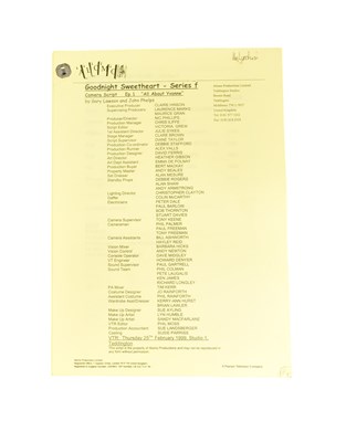 Lot 95 - GOODNIGHT SWEETHEART - NICHOLAS LYNDHURST SCRIPT