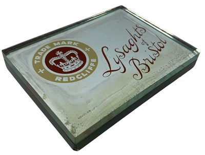 Lot 152 - LYSAGHTS OF BRISTOL - GLASS AND MIRRORED PAPERWEIGHT