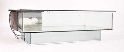 Lot 462 - BESPOKE RETRO GLASS AQUARIUM LOW OCCASIONAL TABLE