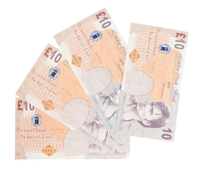 Lot 241 - DOCTOR WHO - THE RUNAWAY BRIDE - ORIGINAL PROP BANK NOTES