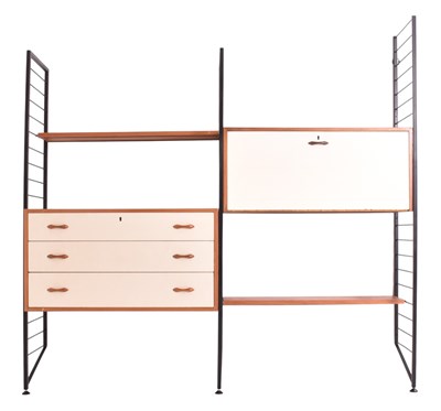 Lot 310 - ROBERT HEAL FOR STAPLES - LADDERAX - TWO-BAY MODULAR WALL UNIT