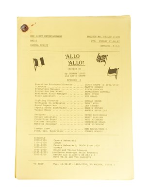 Lot 153 - 'ALLO 'ALLO! (BBC SITCOM) - ORIGINAL CAMERA SCRIPT