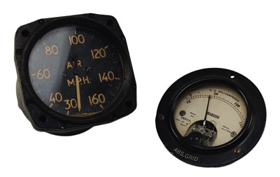 Lot 151 - SMITH'S MPH CAR GAUGE AND MARCONI MILLIAMPERES GAUGE