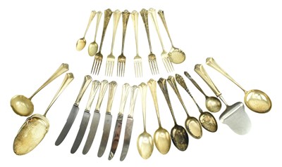 Lot 33 - PART SET OF NORWEGIAN 830S SILVER CUTLERY BY DAVID ANDERSON
