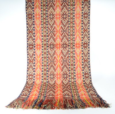 Lot 953 - EARLY 20TH CENTURY SMALL TURKISH KILIM FLOOR RUNNER RUG