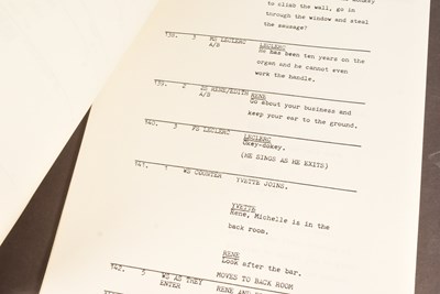Lot 36 - 'ALLO 'ALLO! (BBC SITCOM) - ORIGINAL PRODUCTION SCRIPT