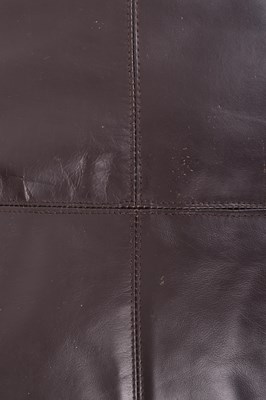 Lot 386 - SIX BRITISH MODERN DESIGN BROWN LEATHER CUSHIONS
