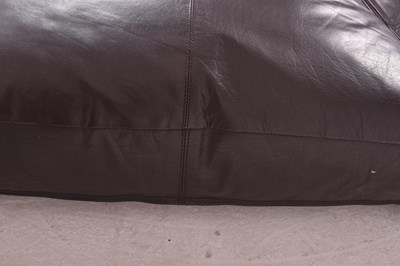 Lot 386 - SIX BRITISH MODERN DESIGN BROWN LEATHER CUSHIONS