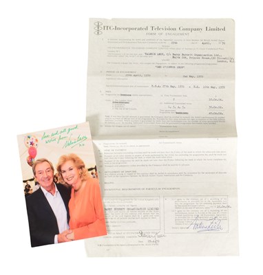Lot 223 - THE DES O'CONNOR SHOW (1970) - VALERIE LEON ORIGINAL CONTRACT