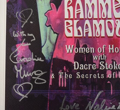Lot 111 - HAMMOR HORROR - SIGNED POSTER - FROM VALERIE LEON'S COLLECTION