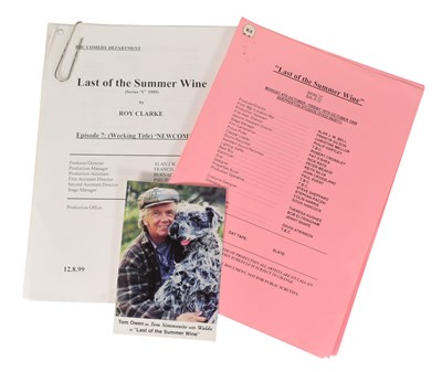 Lot 163 - LAST OF THE SUMMER WINE (BBC SITCOM) - TOM OWEN'S FIRST EPISODE SCRIPT & SCHEDULE