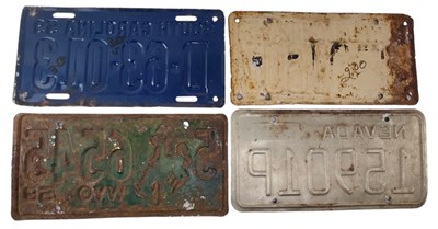 Lot 67 - SELECTION OF AMERICAN CAR NUMBER PLATES