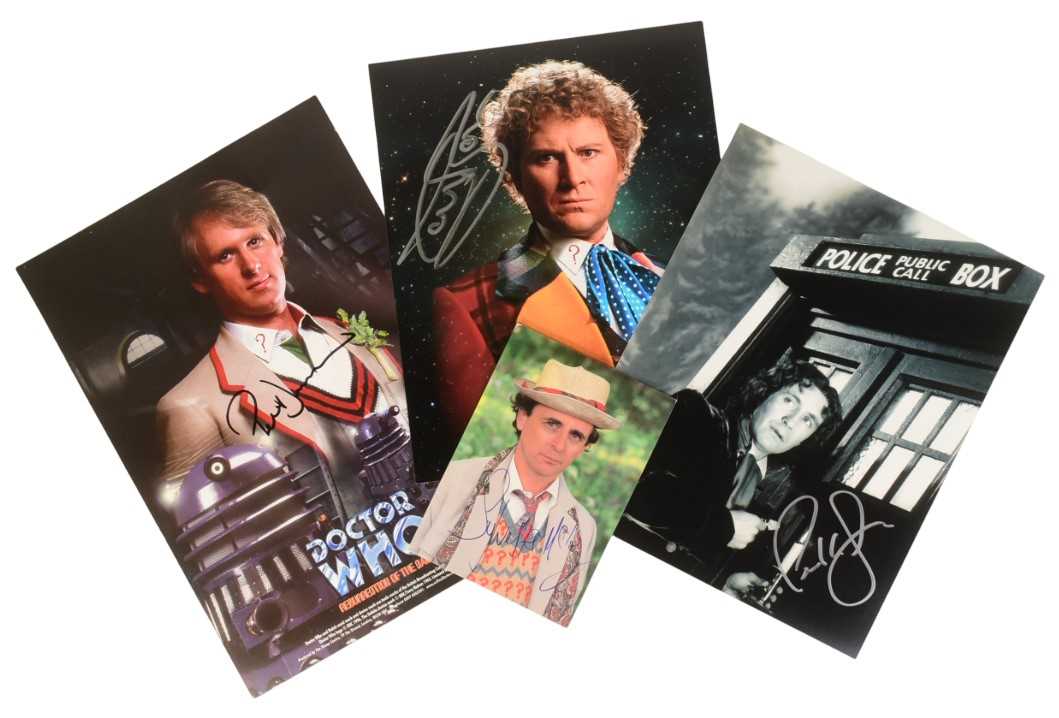 Lot 234 - DOCTOR WHO - COLLECTION OF DOCTOR AUTOGRAPHS