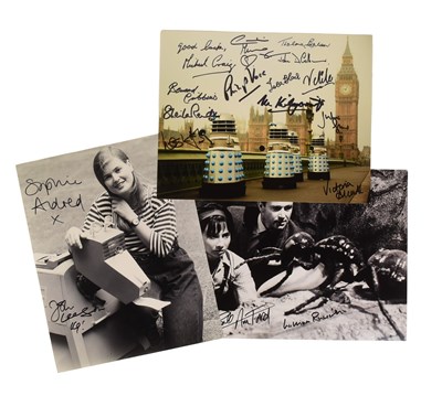 Lot 251 - DOCTOR WHO - COLLECTION OF MULTI-SIGNED AUTOGRAPHED PHOTOS
