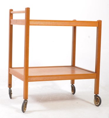 Lot 868 - BRITISH MODERN DESIGN - MID 20TH CENTURY TEAK HOSTESS TROLLEY