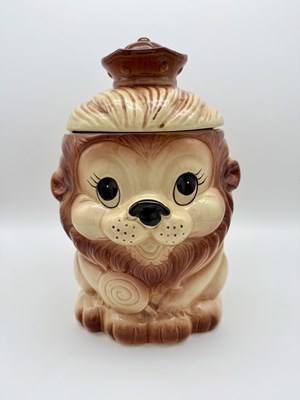 Lot 7 - ONLY FOOLS & HORSES - SIR DAVID JASON SIGNED LION CIGAR JAR