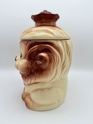 Lot 7 - ONLY FOOLS & HORSES - SIR DAVID JASON SIGNED LION CIGAR JAR