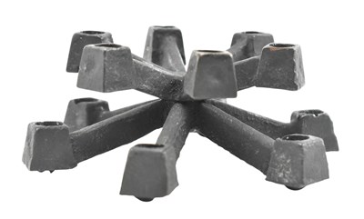 Lot 171 - JENS QUISTGAARD FOR PARO - MONSTERBE - MID CENTURY 1960S CAST IRON SPIDER CANDLEHOLDER