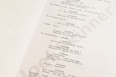 Lot 217 - DA VINCI'S DEMONS (2013-2015 SERIES) - TWO ORIGINAL PRODUCTION SCRIPTS