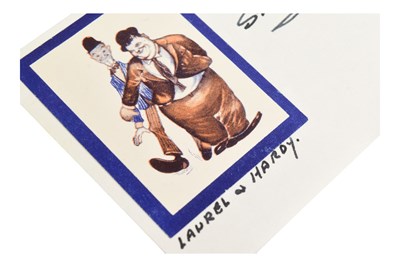 Lot 92 - STAN LAUREL (LAUREL & HARDY) - VINTAGE AUTOGRAPHED CARD