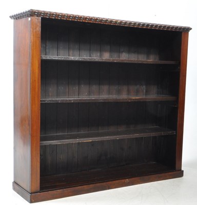 Lot 723 - 19TH CENTURY OPEN WINDOW MAHOGANY BOOKCASE