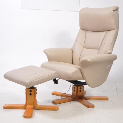 Lot 580 - EKORNES STRESSLESS MANNER SWIVEL ARMCHAIR