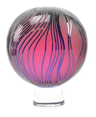 Lot 250 - GILLIES JONES FOR ROSEDALE - STUDIO ART GLASS PURPLE VASE