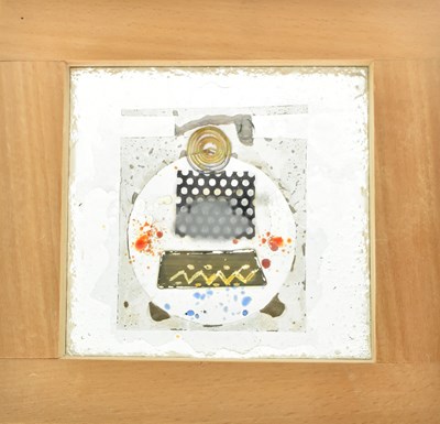 Lot 133 - CONTEMPORARY STUDIO ART STAINED GLASS SUN CATCHER PANEL TILE