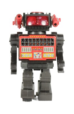 Lot 416 - TINPLATE TOYS - VINTAGE 1981 YONEZAWA MISSILE ROBOT