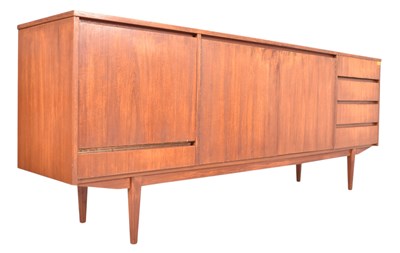 Lot 167 - LARGE MID CENTURY DANISH INSPIRED TEAK SIDEBOARD