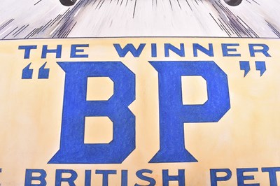 Lot 218 - BP PETROL - OIL ON CANVAS ARTISTS IMPRESSION OF A ENAMEL SIGN