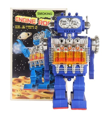 Lot 521 - ROBOTS - VINTAGE JAPANESE HORIKAWA SMOKING ENGINE ROBOT