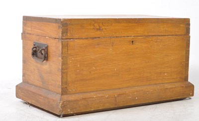 Lot 767 - 19TH CENTURY SCRUMBLE PAINTED CAMPHOR WOOD CARPENTER'S CHEST