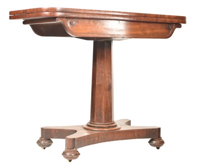 Lot 737a - WILLIAM IV 19TH CENTURY MAHOGANY CARD GAMES TABLE