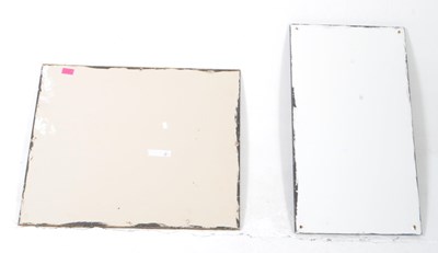 Lot 555 - TWO 20TH CENTURY REPRODUCTION ENAMEL STYLE ADVERTISING PAINTINGS