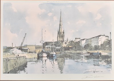 Lot 192 - EDWARD WESSON (1910-1983) - UNTITLED BRISTOL HARBOUR