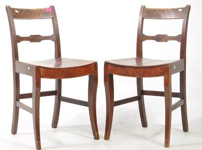 Lot 736 - PAIR OF 18TH CENTURY ELM CHAIRS